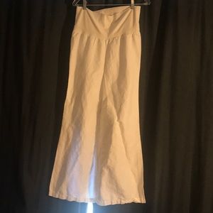 Old navy white linen wide leg pants